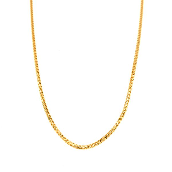 18k Yellow Gold 1.35mm Franco Link Chain Arezzo Jewelers Elmwood Park, IL