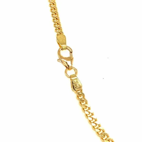 18k Yellow Gold 2.8mm Curb Link Chain Image 3 Arezzo Jewelers Elmwood Park, IL