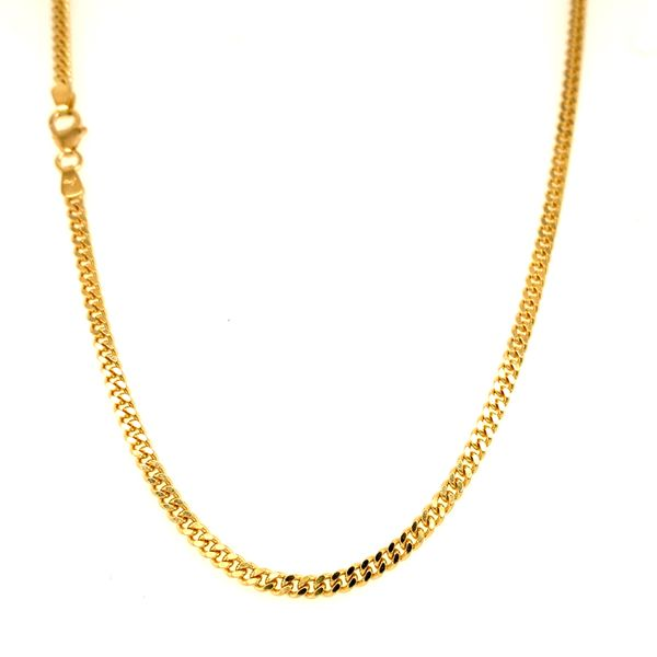 18k Yellow Gold 2.8mm Curb Link Chain Arezzo Jewelers Elmwood Park, IL
