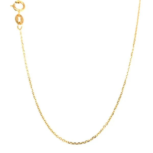 18k Yellow Gold .9mm Rolo Chain Arezzo Jewelers Elmwood Park, IL