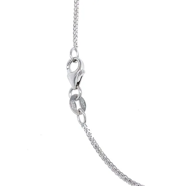 18k White Gold 1mm Franco Link Chain Image 3 Arezzo Jewelers Elmwood Park, IL