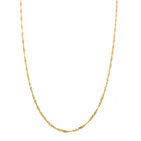 14k Yellow Gold Thin Pendant Chain Arezzo Jewelers Elmwood Park, IL