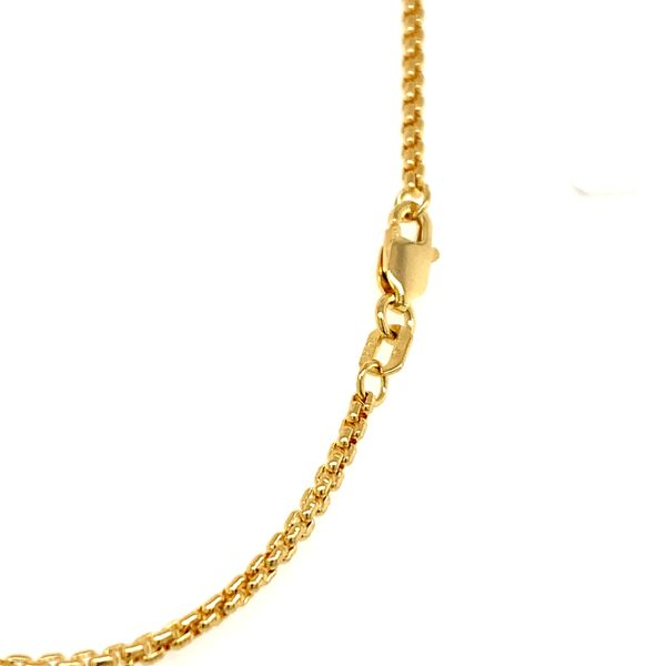 14k Yellow Gold Rounded Box Chain Image 2 Arezzo Jewelers Elmwood Park, IL