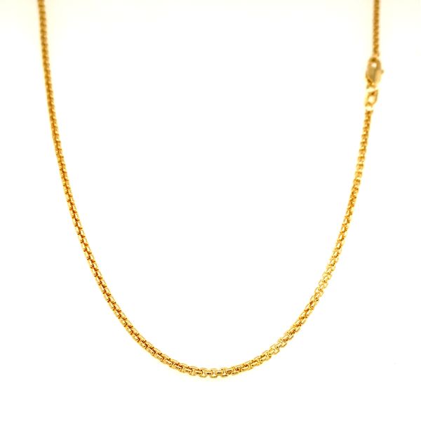 14k Yellow Gold Rounded Box Chain Arezzo Jewelers Elmwood Park, IL