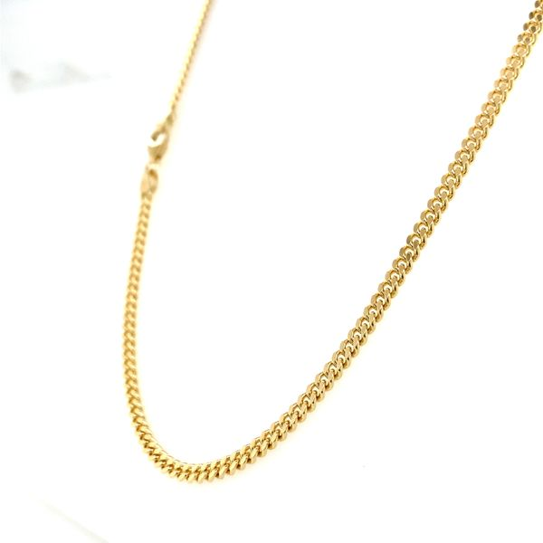 14k Yellow Gold Curb Link Chain Image 2 Arezzo Jewelers Elmwood Park, IL