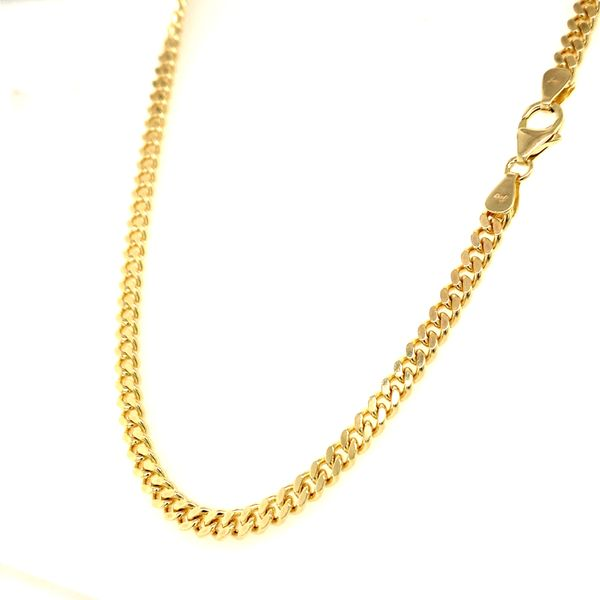 14k Yellow Gold Curb Link Chain Image 2 Arezzo Jewelers Elmwood Park, IL