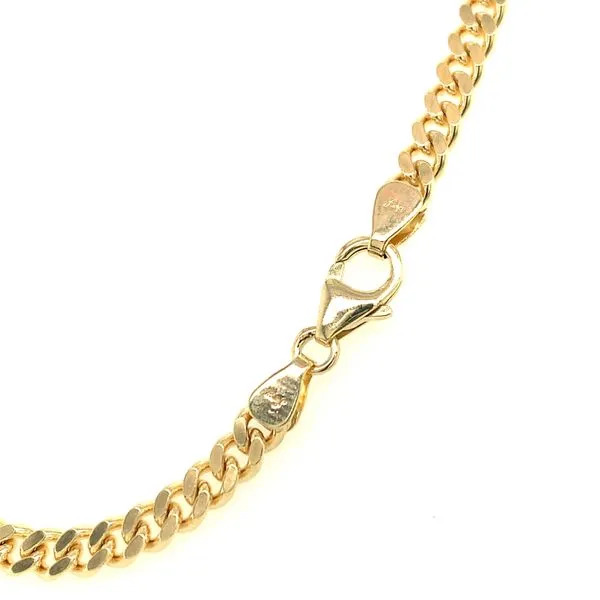 14k Yellow Gold Curb Link Chain Image 3 Arezzo Jewelers Elmwood Park, IL