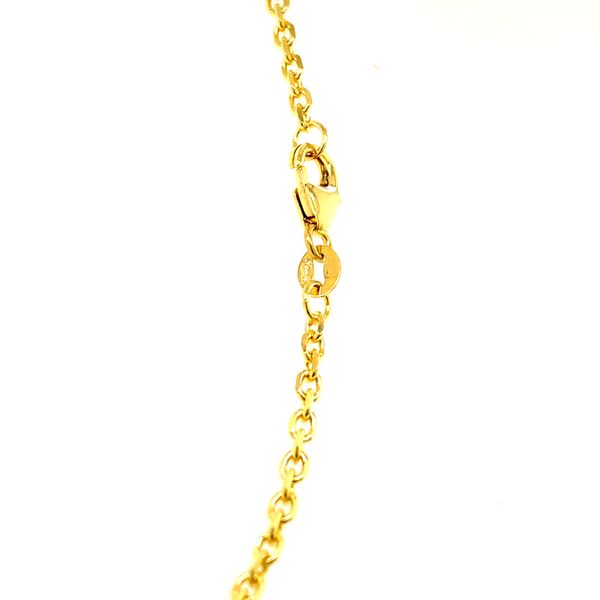 14k Yellow Gold Cable Link Chain Image 4 Arezzo Jewelers Elmwood Park, IL