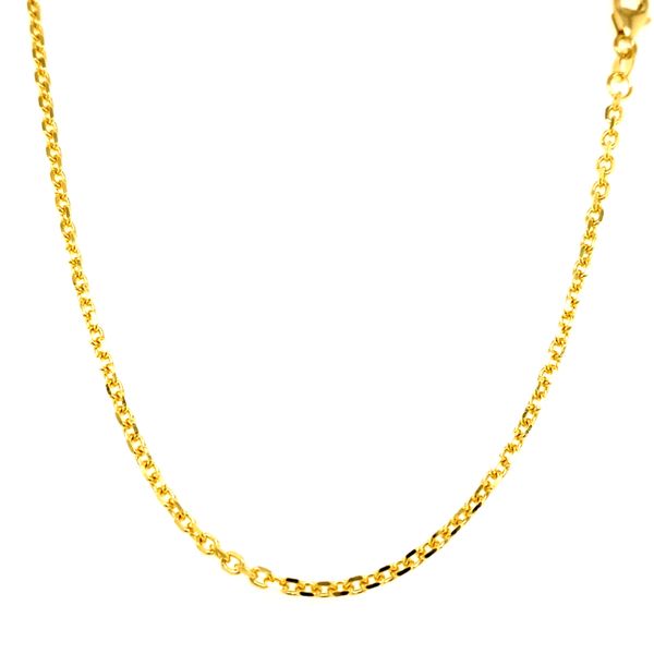 14k Yellow Gold Cable Link Chain Image 2 Arezzo Jewelers Elmwood Park, IL