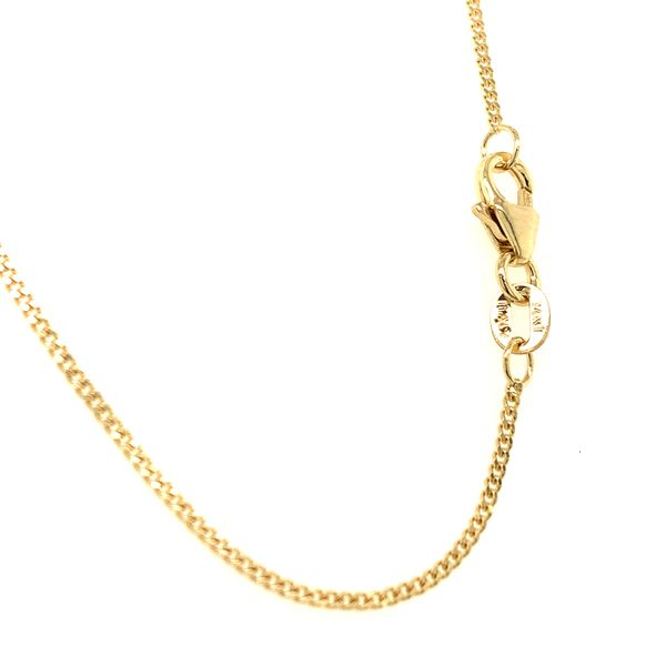 14k Yellow Gold Curb Link Chain Image 3 Arezzo Jewelers Elmwood Park, IL