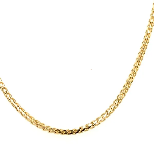 14k Yellow Gold 1mm D/C Franco Chain Image 2 Arezzo Jewelers Elmwood Park, IL