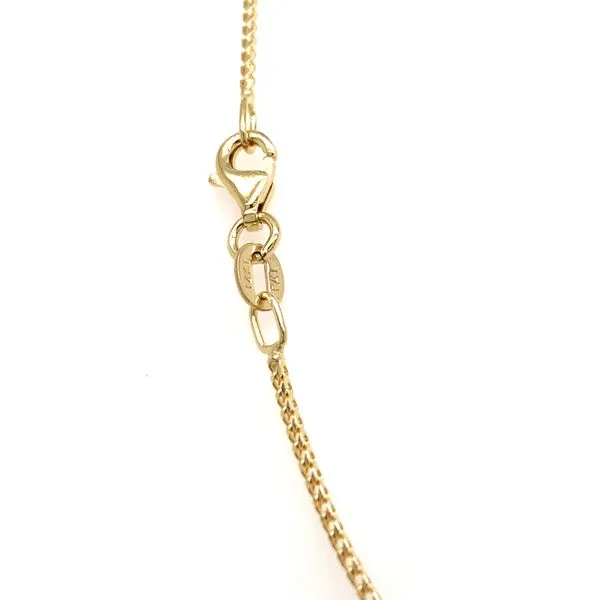 14k Yellow Gold 1mm D/C Franco Chain Image 3 Arezzo Jewelers Elmwood Park, IL