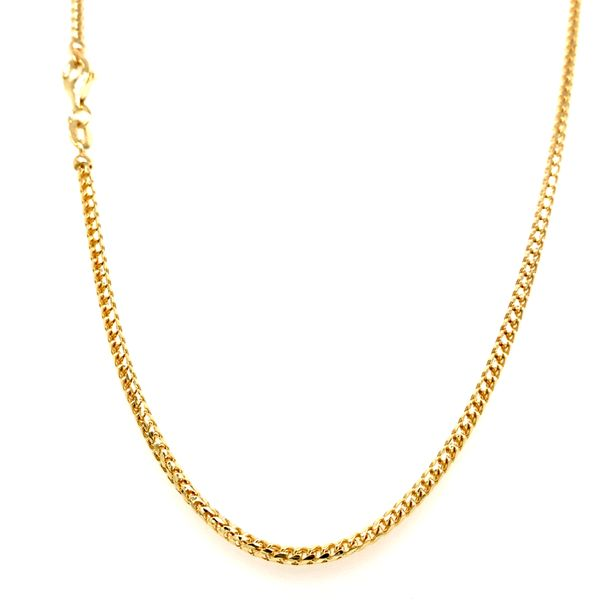 14k Yellow Gold 2mm D/C Franco Chain Arezzo Jewelers Elmwood Park, IL