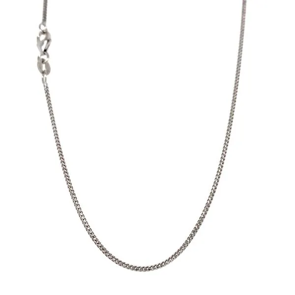 14k White Gold 1.1mm D/C Franco Chain Arezzo Jewelers Elmwood Park, IL