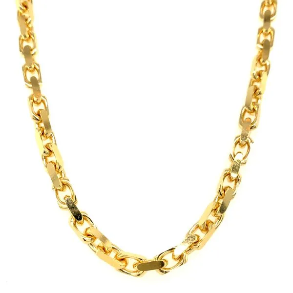 14k Yellow Gold 4.2mm Hermes Link Chain Image 2 Arezzo Jewelers Elmwood Park, IL