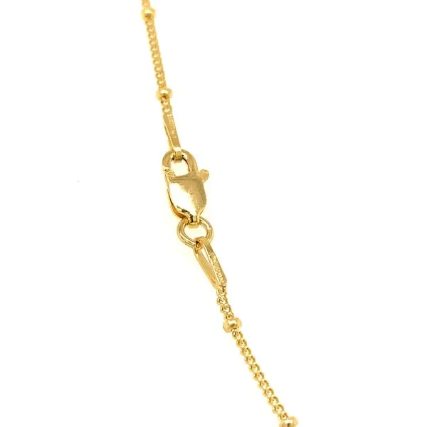 14k Yellow Gold Beaded Curb Link Chain Image 2 Arezzo Jewelers Elmwood Park, IL