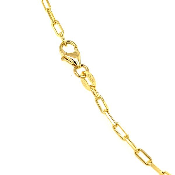 14k Yellow Gold 2mm Paperclip Link Chain Image 3 Arezzo Jewelers Elmwood Park, IL