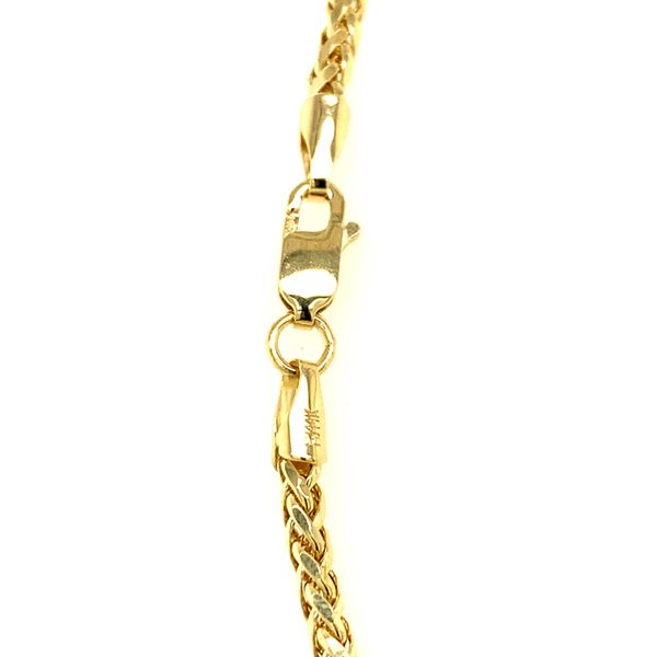 14k Yellow Gold 2.5mm Hollow Franco Link Chain Image 3 Arezzo Jewelers Elmwood Park, IL