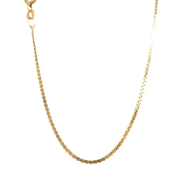 14k Yellow Gold 1.3mm S Chain Arezzo Jewelers Elmwood Park, IL