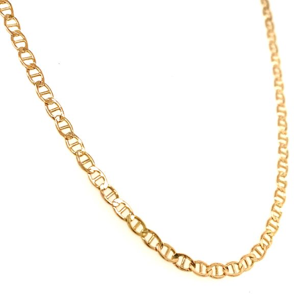 14k Yellow Gold 3mm Anchor Link Chain Image 3 Arezzo Jewelers Elmwood Park, IL