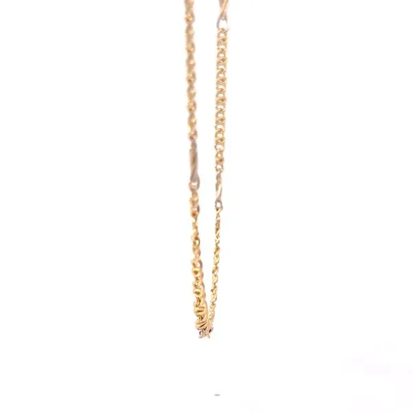 18k Two Tone Gold Fancy Link Chain Image 2 Arezzo Jewelers Elmwood Park, IL