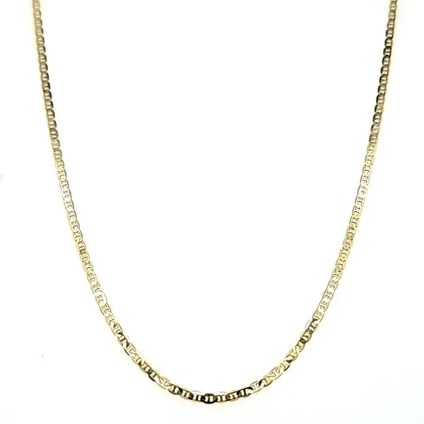 18k Yellow Gold 1.5mm Flat Anchor Chain Arezzo Jewelers Elmwood Park, IL