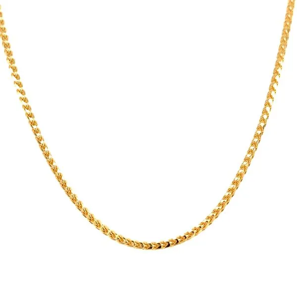 18k Yellow Gold 1.1mm Franco Link Chain Image 2 Arezzo Jewelers Elmwood Park, IL