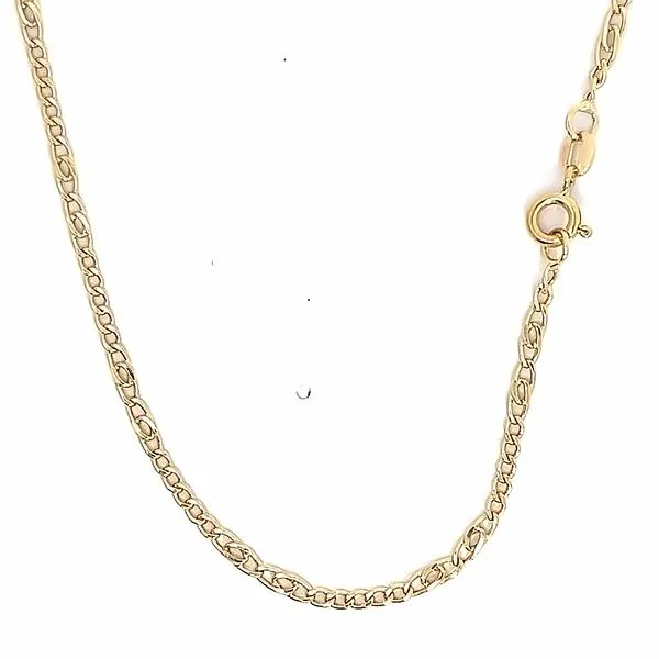 18k Yellow Gold 2.4mm Fancy Link Chain Arezzo Jewelers Elmwood Park, IL