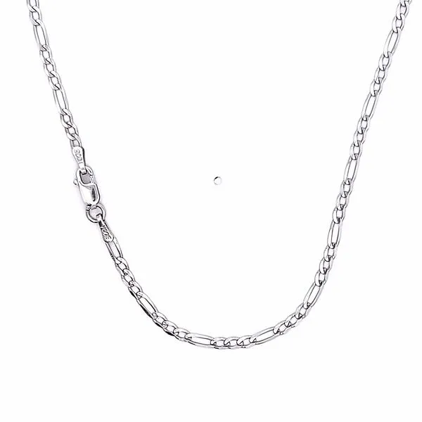 14k White Gold 2.25mm Figaro Link Chain similar item image