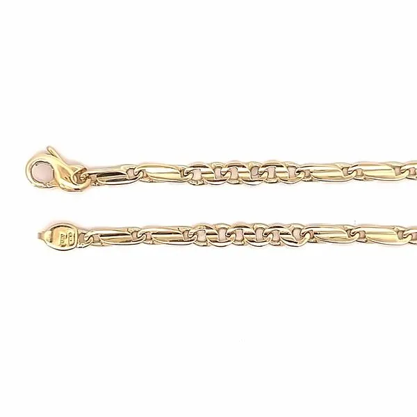 18K Yellow Gold 3.1mm Italian Link Chain Image 3 Arezzo Jewelers Elmwood Park, IL