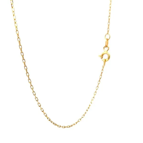 18K Yellow Gold Long Oval D.C. Anchor 1.1mm Chain Image 3 Arezzo Jewelers Elmwood Park, IL