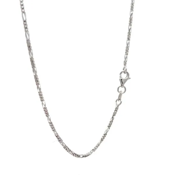 18K White Gold 1.45mm Alt. Franco Link Chain Image 2 Arezzo Jewelers Elmwood Park, IL