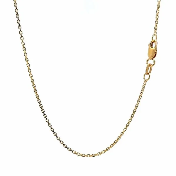 18K Yellow Gold 1.3mm Rolo Link Chain Arezzo Jewelers Elmwood Park, IL