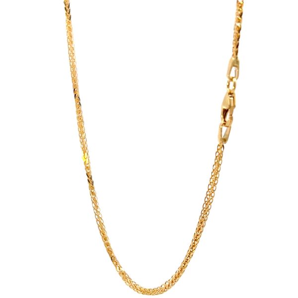 18K Yellow Gold 1.44mm Spiga Link Chain Image 3 Arezzo Jewelers Elmwood Park, IL