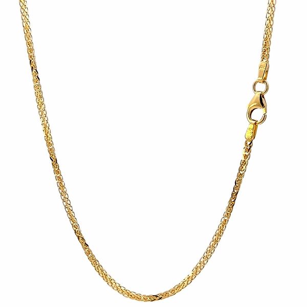 18K Yellow Gold 1.44mm Spiga Link Chain Arezzo Jewelers Elmwood Park, IL