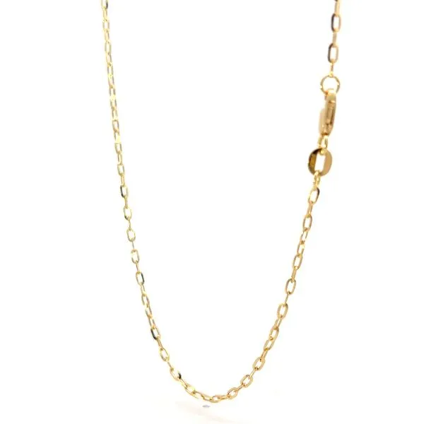 18K Yellow Gold 1.76mm Anchor Link Chain Image 3 Arezzo Jewelers Elmwood Park, IL