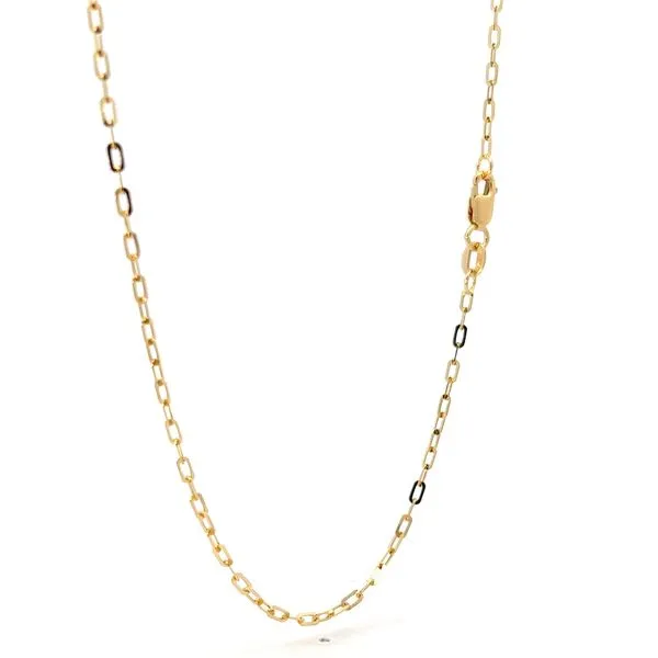 18k Yellow Gold 1.76mm Anchor Link Chain Image 2 Arezzo Jewelers Elmwood, IL