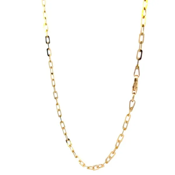 18K Yellow Gold 2.15mm Anchor Link Chain Image 4 Arezzo Jewelers Elmwood Park, IL