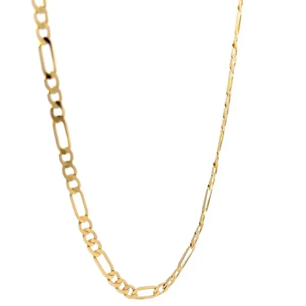 18K Yellow Gold 3.15mm Figaro Link Chain Image 3 Arezzo Jewelers Elmwood Park, IL
