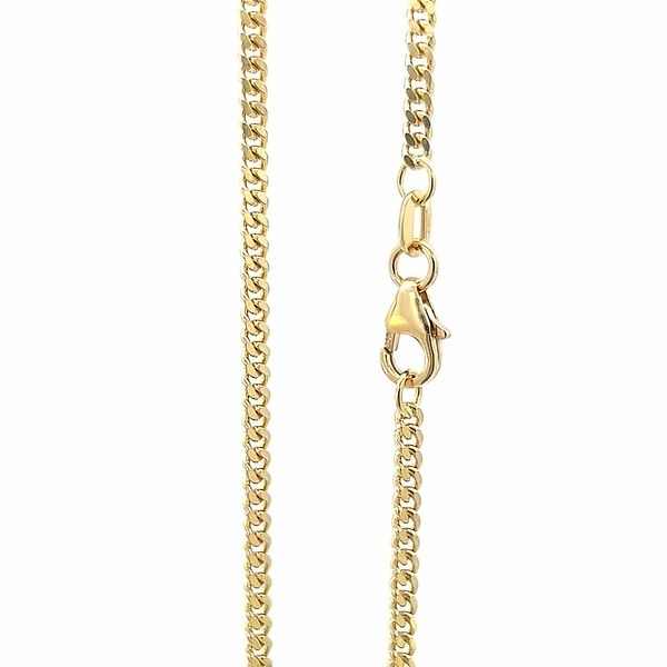 18K Yellow Gold 2.32mm Curb Link Chain Image 2 Arezzo Jewelers Elmwood Park, IL