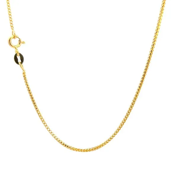 14K Yellow Gold Franco Link Pendant Chain Image 3 Arezzo Jewelers Elmwood Park, IL