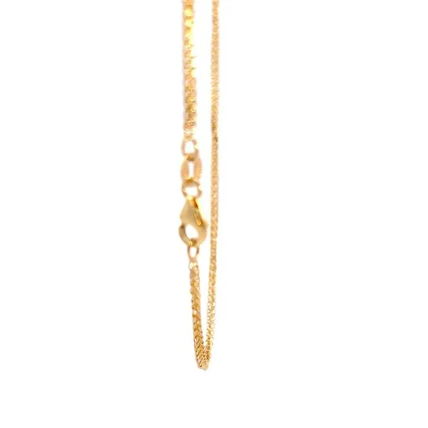 14K Yellow Gold 1.3mm Spiga Link Pendant Chain Image 2 Arezzo Jewelers Elmwood Park, IL