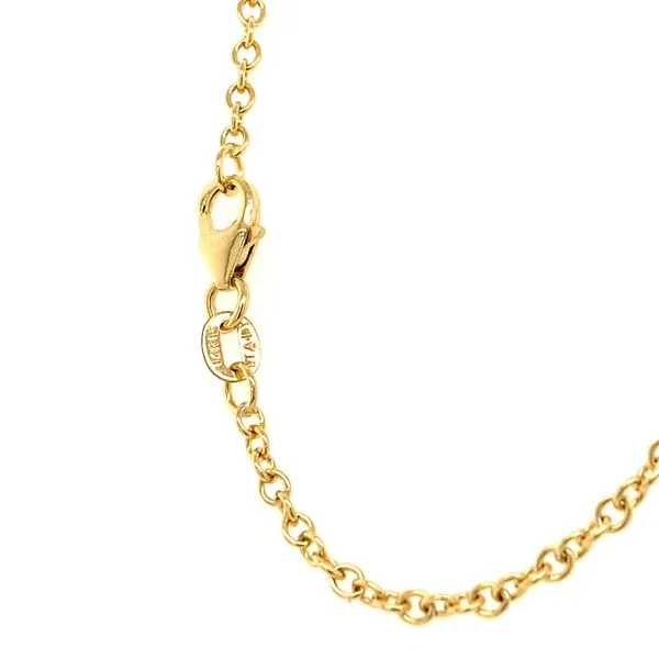 14k Yellow Gold 2.25mm Rolo Link Chain Image 3 Arezzo Jewelers Elmwood Park, IL