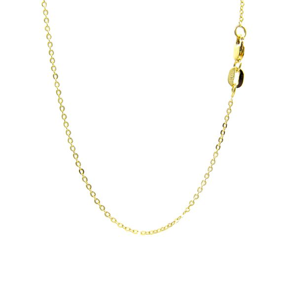 14k Yellow Gold .9mm Rolo Link Pendant Chain Arezzo Jewelers Elmwood Park, IL