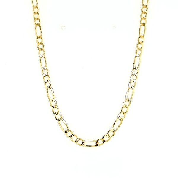 14k Yellow Gold Solid 3.2mm Figaro Link Chain Arezzo Jewelers Elmwood Park, IL