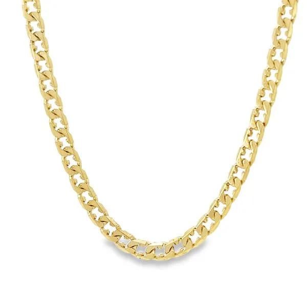 14k Yellow Gold Fancy 4.25mm Cuban Link Chain Image 2 Arezzo Jewelers Elmwood Park, IL