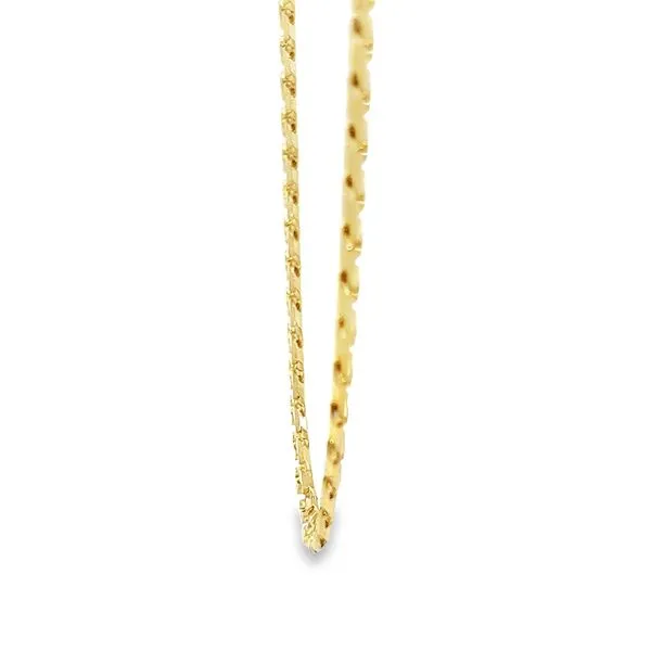 14k Yellow Gold Fancy 4.25mm Cuban Link Chain Image 3 Arezzo Jewelers Elmwood Park, IL