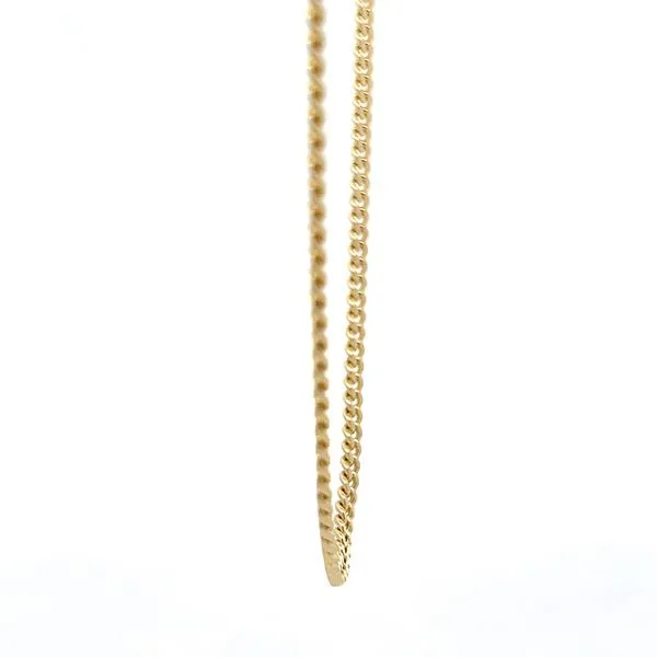 14K Yellow Gold 2.4mm Curb Link Chain Image 4 Arezzo Jewelers Elmwood Park, IL