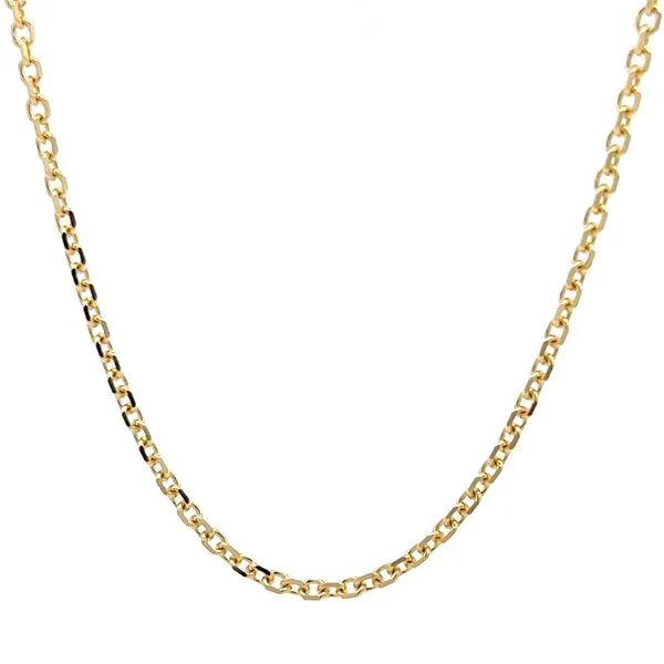 14k Yellow Gold 2mm Cable Link Chain Image 3 Arezzo Jewelers Elmwood Park, IL