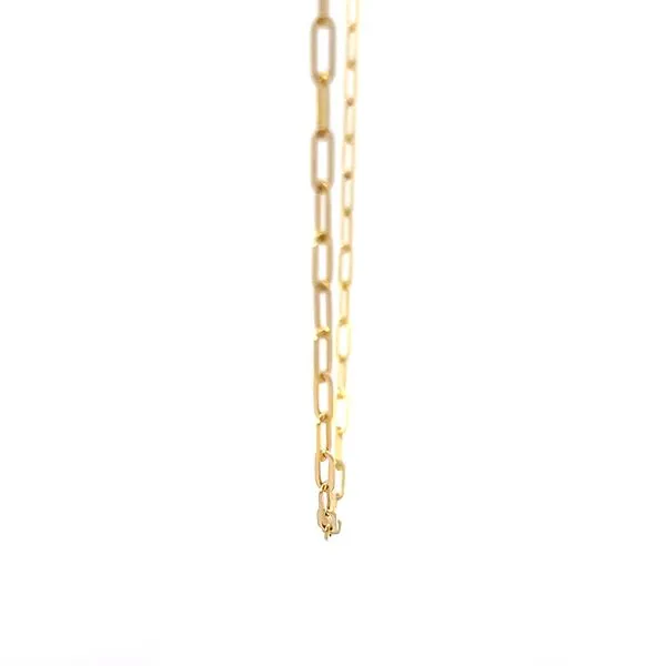 14k Yellow Gold 2mm Paperclip Link Chain Image 4 Arezzo Jewelers Elmwood Park, IL